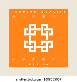 Traditional geometric oriental arabic pattern. Element for your design - Logo
