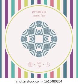 Traditional geometric oriental arabic pattern. Element for your design, logo