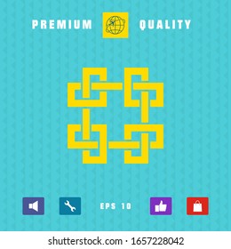 Traditional geometric oriental arabic pattern. Element for your design - Logo