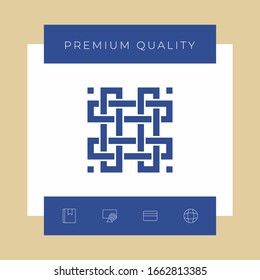 Traditional geometric oriental arabic pattern. Element for your design. Logotype