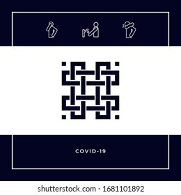 Traditional geometric oriental arabic pattern. Element for your design. Logotype