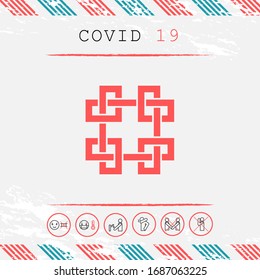Traditional geometric oriental arabic pattern. Element for your design - Logo