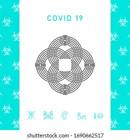 Traditional geometric oriental arabic pattern. Element for your design, logo