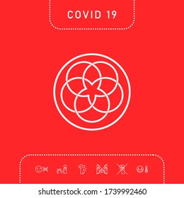 Traditional geometric oriental arabic pattern. Logo, elements for your design