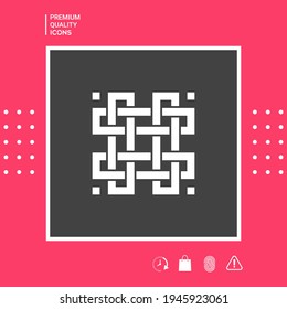 Traditional geometric oriental arabic pattern. Logotype, elements for your design