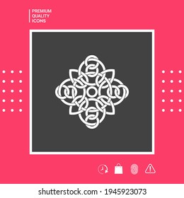 Traditional geometric oriental arabic pattern - Logo, elements for your design