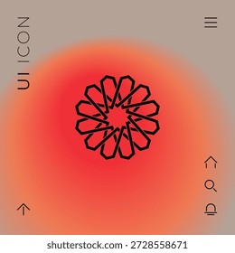 Padrão arábico oriental geométrico tradicional. Logotipo, elementos para seu design