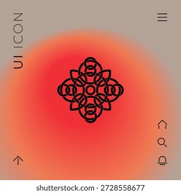 Padrão árabe oriental geométrico tradicional - Logotipo, elementos para o seu design
