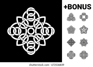 Traditional geometric oriental arabic pattern - Logo. Element for your design