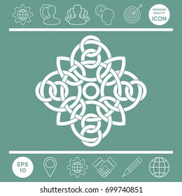 Traditional geometric oriental arabic pattern - Logo. Element for your design