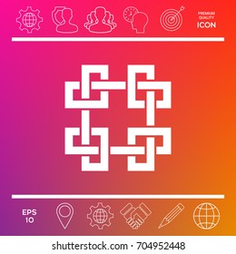 Traditional geometric oriental arabic pattern. Element for your design - Logo