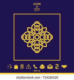 Traditional geometric oriental arabic pattern - Logo. Element for your design