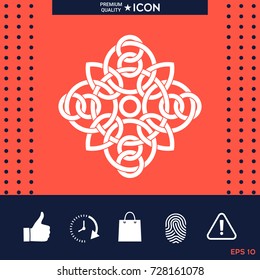 Traditional geometric oriental arabic pattern - Logo. Element for your design