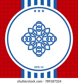 Traditional geometric oriental arabic pattern - Logo. Element for your design