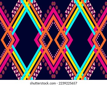 Traditional geometric pattern for background, rug, wallpaper, clothing, wrap, batik, fabric, sarong, embroidery style vector illustration, ethnic pattern
