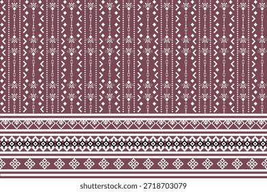 Traditionelles geometrisches Muster mit dekorativem Stammesrand
