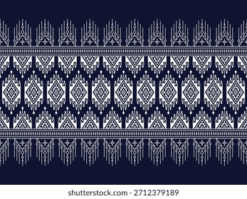 "Padrão geométrico tradicional intrincado com motivos de diamante simétrico e detalhes lineares ornamentados, perfeito para aplicações de tecido, papel de parede e design decorativo."
