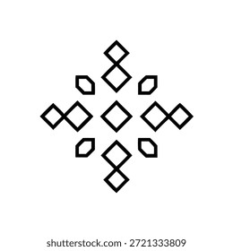 Traditional Geometric Pattern with Symmetrical Layout