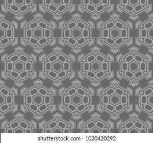 Traditional geometric seamless pattern for wallpaper, textile. Vector illustration