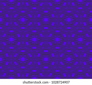 Traditional geometric seamless pattern for wallpaper, textile. Vector illustration