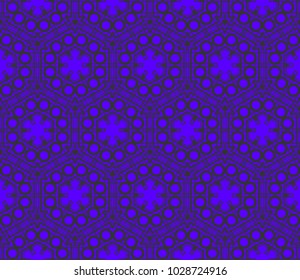 Traditional geometric seamless pattern for wallpaper, textile. Vector illustration