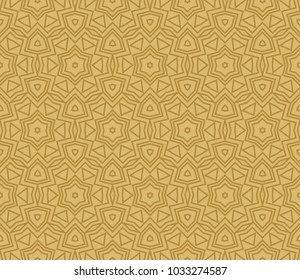 Traditional geometric seamless pattern for wallpaper, textile. Vector illustration