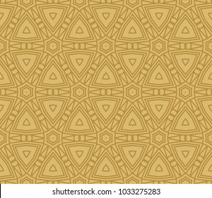 Traditional geometric seamless pattern for wallpaper, textile. Vector illustration