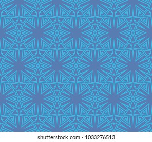 Traditional geometric seamless pattern for wallpaper, textile. Vector illustration