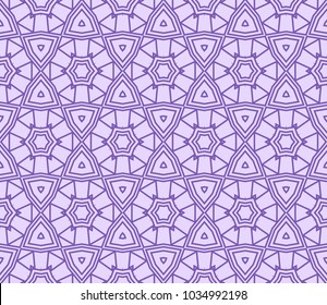 Traditional geometric seamless pattern for wallpaper, textile. Vector illustration