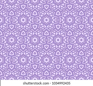 Traditional geometric seamless pattern for wallpaper, textile. Vector illustration