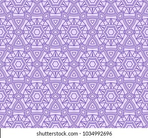Traditional geometric seamless pattern for wallpaper, textile. Vector illustration