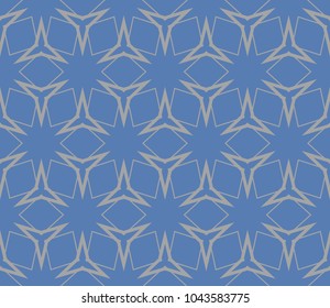 Traditional geometric seamless pattern for wallpaper, textile. Vector illustration