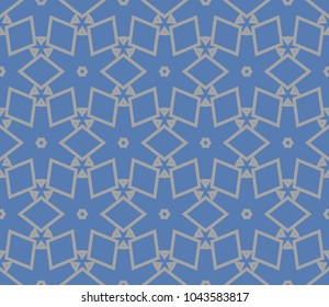 Traditional geometric seamless pattern for wallpaper, textile. Vector illustration
