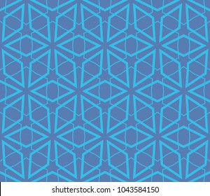 Traditional geometric seamless pattern for wallpaper, textile. Vector illustration