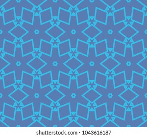 Traditional geometric seamless pattern for wallpaper, textile. Vector illustration