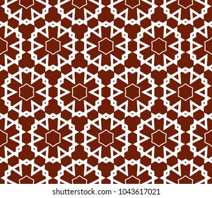 Traditional geometric seamless pattern for wallpaper, textile. Vector illustration