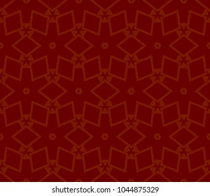 Traditional geometric seamless pattern for wallpaper, textile. Vector illustration