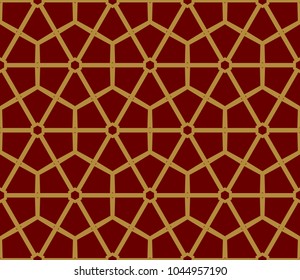 Traditional geometric seamless pattern for wallpaper, textile. Vector illustration