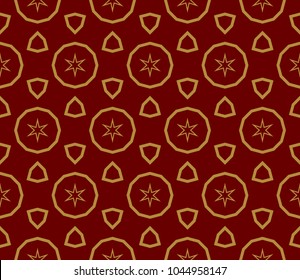 Traditional geometric seamless pattern for wallpaper, textile. Vector illustration