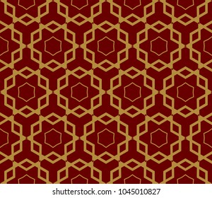 Traditional geometric seamless pattern for wallpaper, textile. Vector illustration