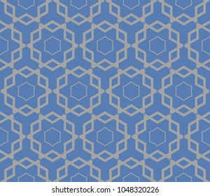 Traditional geometric seamless pattern for wallpaper, textile. Vector illustration
