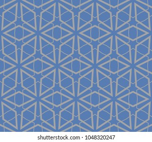 Traditional geometric seamless pattern for wallpaper, textile. Vector illustration