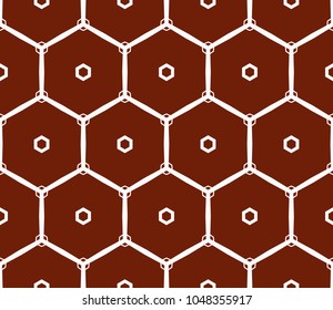 Traditional geometric seamless pattern for wallpaper, textile. Vector illustration