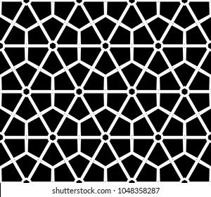 Traditional geometric seamless pattern for wallpaper, textile. Vector illustration