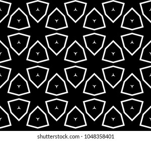 Traditional geometric seamless pattern for wallpaper, textile. Vector illustration