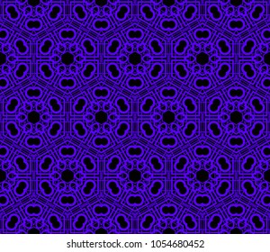 Traditional geometric seamless pattern for wallpaper, textile. Vector illustration