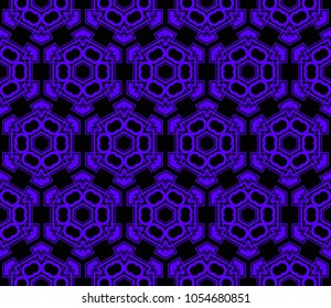 Traditional geometric seamless pattern for wallpaper, textile. Vector illustration