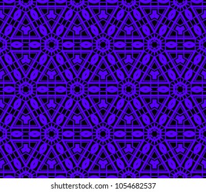 Traditional geometric seamless pattern for wallpaper, textile. Vector illustration
