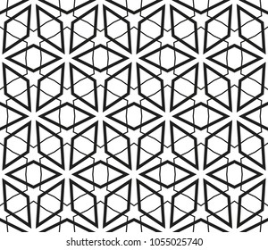 Traditional geometric seamless pattern for wallpaper, textile. Vector illustration