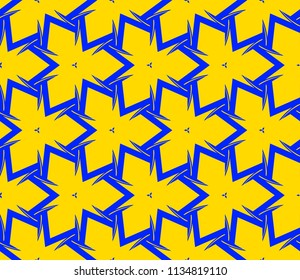 Traditional geometric seamless pattern for wallpaper, textile. Vector illustration
